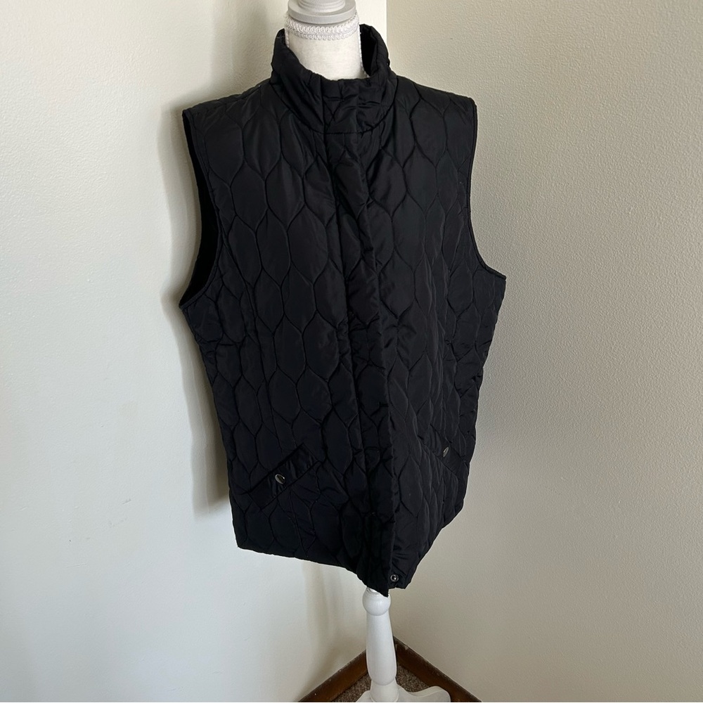 Jones New York Sport Quilted Puffer Vest – Men’s XL – Black